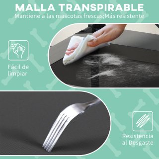 Cama elevada para mascotas con toldo ALGO USADA
