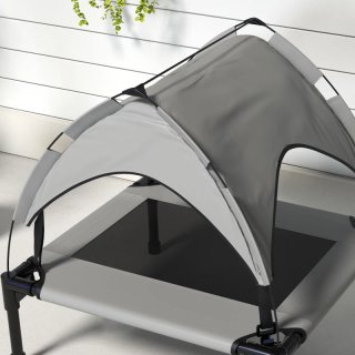 Cama elevada para mascotas con toldo ALGO USADA