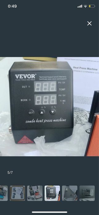 Prensa Térmica VEVOR Sublimación 650W