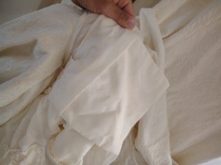 Falda flamenca blanca con volantes