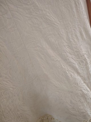 Falda flamenca blanca con volantes