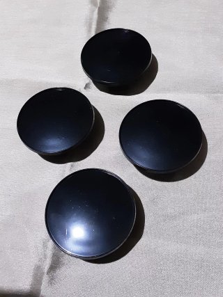 Tapas Mini negro y plata oem