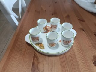 Servizio 6 tazzine Thun ceramica