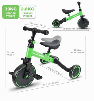 Bicicleta 5 en 1 para niños 1-4 años