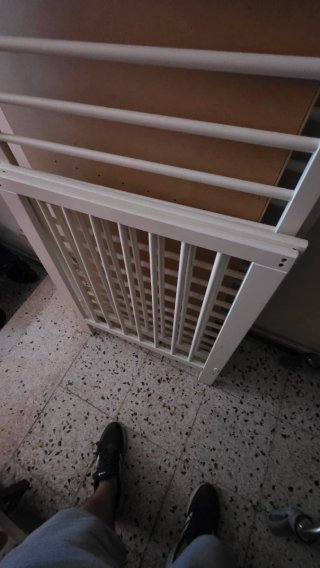 Cuna bebé madera + colchón