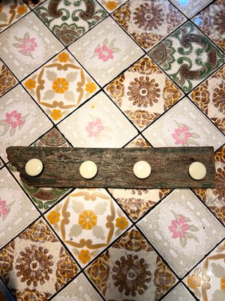 Cabideiro de Parede Rustic Vintage em Madeira