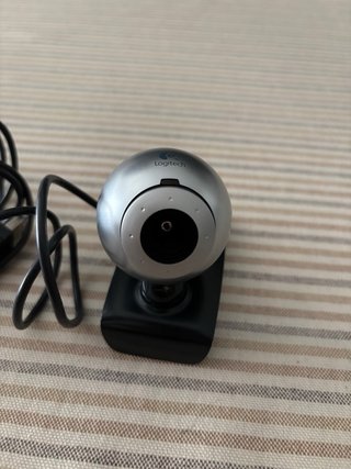 Webcam Logitech Plata/Negra