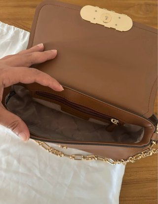 Bolso Piel Michael Kors Marrón y Dorado