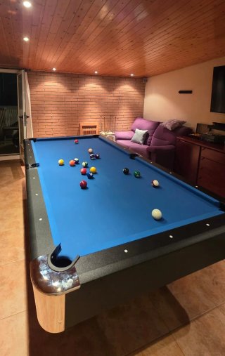 Mesa Billar 8ft Americano con Retorno de Bolas