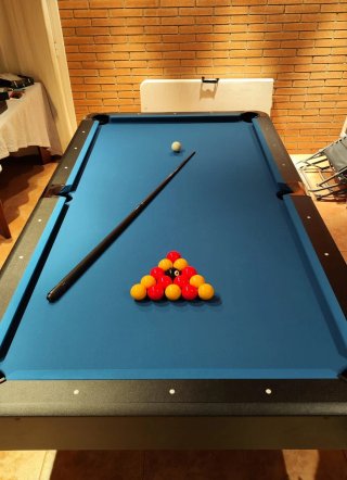 Mesa Billar 8ft Americano con Retorno de Bolas