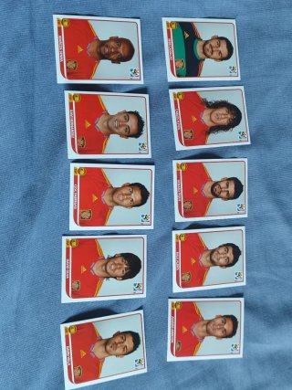 Lote 10 Cromos España Mundial 2010 Panini