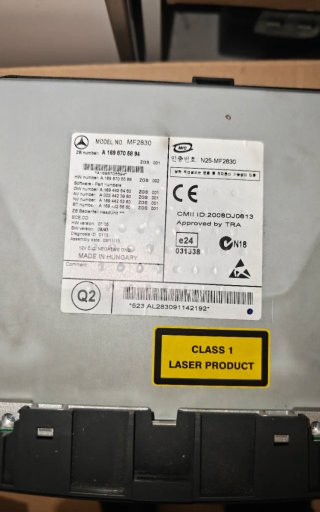 Radio CD Mercedes Original Negra