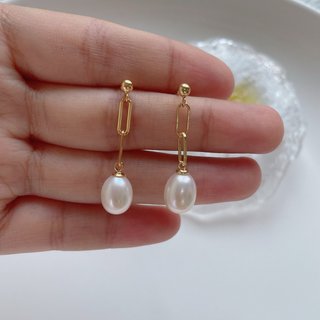 Pendientes Plata 925 Perla Agua Dulce
