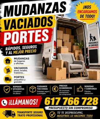 Mudanzas, vaciados y más.