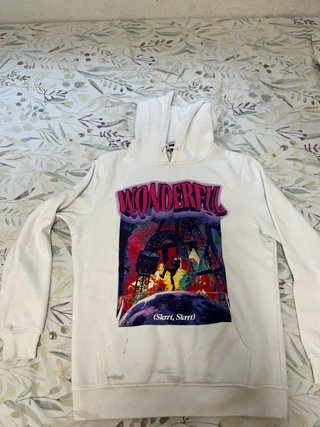 Sudadera Blanca Wonderful con Gráfico