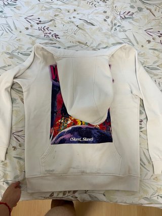 Sudadera Blanca Wonderful con Gráfico