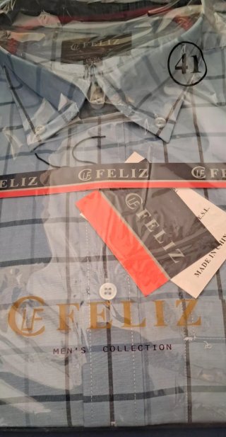 Camisa hombre Talla 41 Manga Corta