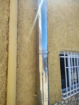 Chimenea para caldera doble pared