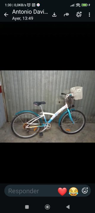 Bicicleta antigua para arreglar