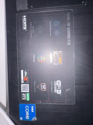 Portátil Asus TUF Gaming F15 i5-11400H