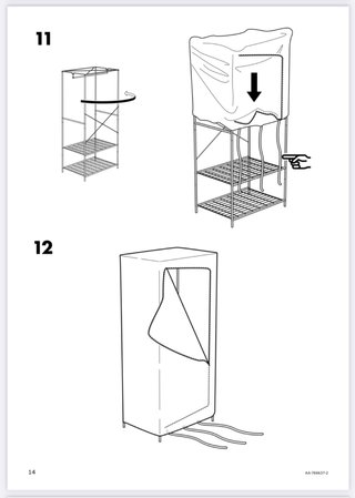 Armario ropero metálico IKEA gris