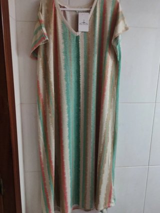 Precioso vestido largo estampado
