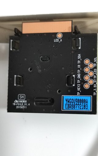 Botón Power y WiFi LG 43LH590V