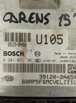 Centralita motor uce kia 0281031101 carens 984