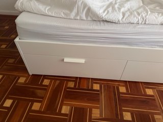 Cama Matrimonial Ikea Bimme con 4 cajones