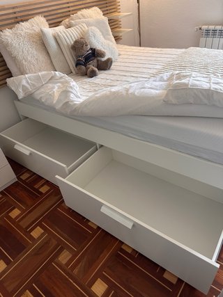Cama Matrimonial Ikea Bimme con 4 cajones