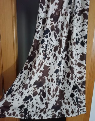 Falda estampada vaca