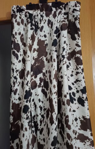 Falda estampada vaca