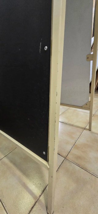 Pizarra caballete hostelería con publicidad