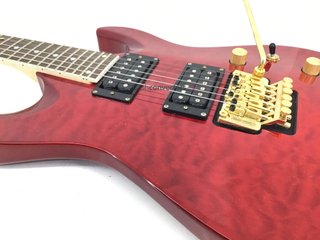 guitarra electrica harley benton roja