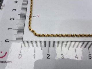 cadena oro 18k 34cm