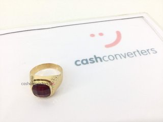 sello oro 18k con rubi