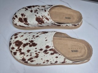 Zuecos ASOS DESIGN piel vaca