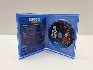 the last of us remastered ps4