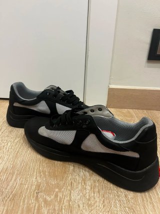 Zapatillas Prada Cups Negras y Grises