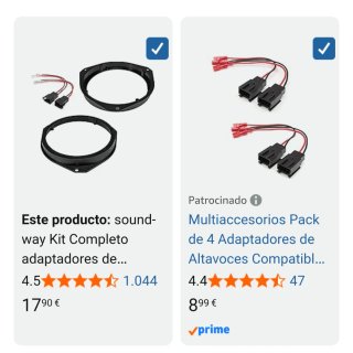 Adaptador de altavoz para coche 135mm