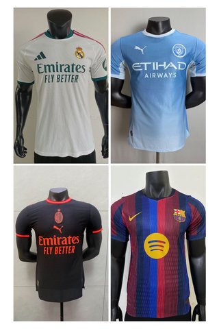 Camisetas de fútbol (Actuales, Manga corta)