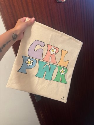 Bolso de tela personalizado hecho a mano