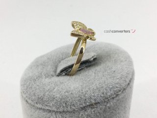 sortija oro 18k con circonita