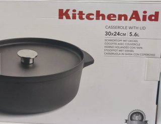 Pentola KitchenAid in ghisa 5,6L con coperchio 30cm