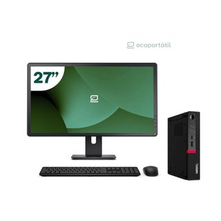 Pack Lenovo M720q Tiny i5 8500T 8GB SSD 256GB + LCD 27" + Tecl y Ratón Inalámbrico + WiFi