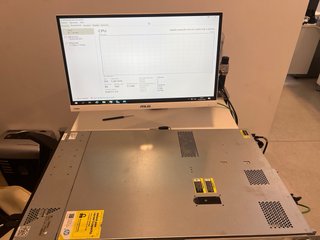 Servidor HP ProLiant 1U 2x Xeon 8 núcleos, 28GB