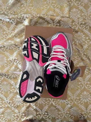 Zapatillas Asics Mujer Rosa y Plata Talla [42]