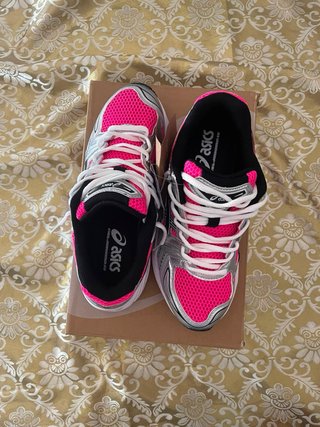 Zapatillas Asics Mujer Rosa y Plata Talla [42]