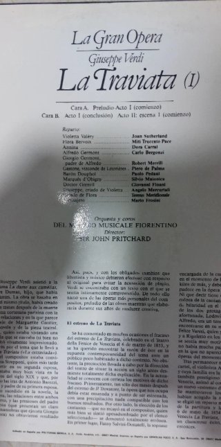 2 Vinilos LP, La Traviata Giuseppe Verdi Decca