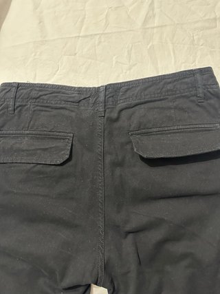 Pantalones cargo Zara negros talla 42